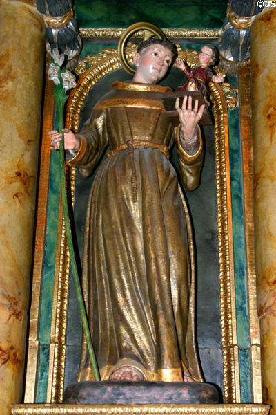 St Anthony of Padua (San Antonio) from right side altar of Mission Dolores. San Francisco, CA.
