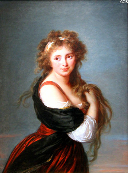 Hyacinthe Gabrielle Roland, Marchioness of Wellesley portrait (1791) by Élisabeth-Louise Vigée Le Brun at Legion of Honor Museum. San Francisco, CA.