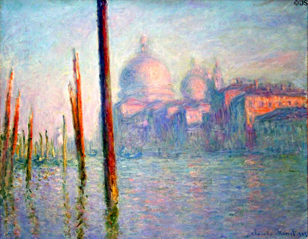 Grand Canal, Venice painting (1908) by Claude Monet at Legion of Honor Museum. San Francisco, CA.