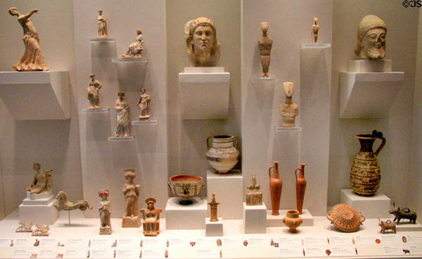 Collection of Greek & other antiquities at Legion of Honor Museum. San Francisco, CA.