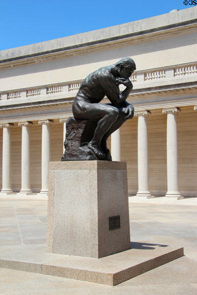 The Thinker (1880) by Auguste Rodin at Legion of Honor Museum. San Francisco, CA.