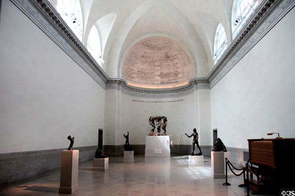 Gallery of sculptures by Auguste Rodin at Legion of Honor Museum. San Francisco, CA.