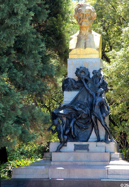 Verdi monument in Golden Gate Park. San Francisco, CA.