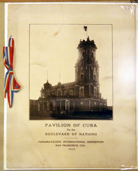 Pamphlet of pavilion of Cuba from Panama-Pacific International Exposition (1915) in private collection. San Francisco, CA.