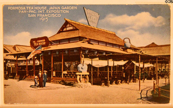 Formosa Tea House postcard from Panama-Pacific International Exposition (1915) in private collection. San Francisco, CA.