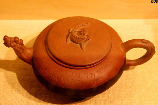Teapot from Republic of China Pavilion of Panama-Pacific International Exposition (1915) in private collection. San Francisco, CA.
