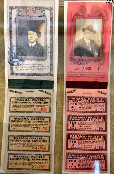 Ticket books for Panama-Pacific International Exposition (1915) at California Historical Society. San Francisco, CA.