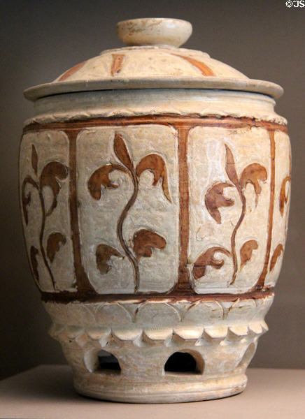Lidded jar (1100-1300) from Northern Vietnam at Asian Art Museum. San Francisco, CA.