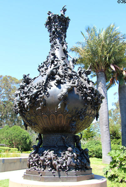 Poèm de la Vigne bronze sculpture (1882) by Paul Gustave Doré displayed at 1893 World's Columbia Exposition in Chicago, then 1894 California Midwinter International Exposition at de Young Museum. San Francisco, CA.