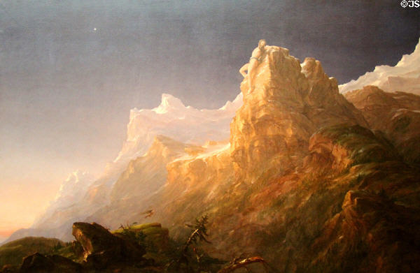 Prometheus Bound painting (1847) by Thomas Cole at de Young Museum. San Francisco, CA.