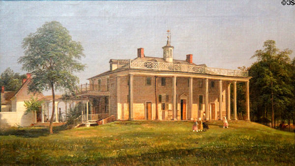 View of Mount Vernon painting (1858) by Ferdinand Richardt at de Young Museum. San Francisco, CA.