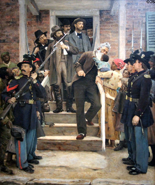 Last Moments of John Brown painting (c1884) by Thomas Hovenden at de Young Museum. San Francisco, CA.