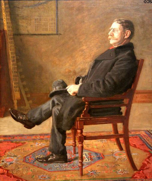 Frank Jay St. John portrait (1900) by Thomas Eakins at de Young Museum. San Francisco, CA.