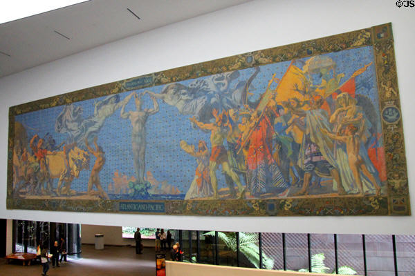 Atlantic & Pacific mural painted for 1915 Panama-Pacific Exposition (1914) by William de Leftwich Dodge at de Young Museum. San Francisco, CA.