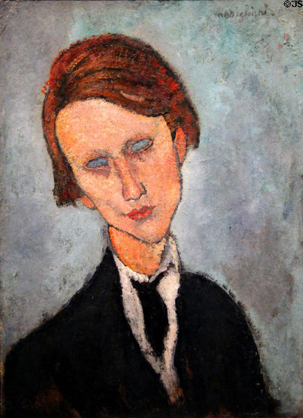 Pierre-Edouard Baranowski painting (c1918) by Amedeo Modigliani at de Young Museum. San Francisco, CA.