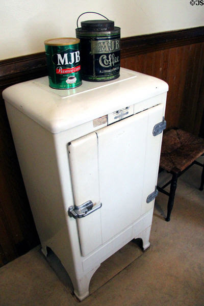 Frigidaire refrigerator in kitchen at Haas-Lilienthal House. San Francisco, CA.