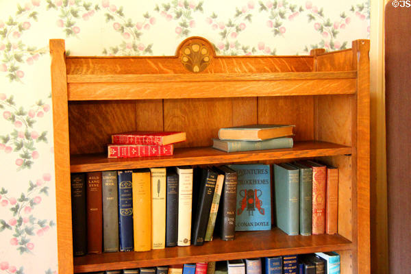 Arts & Crafts bookcase at Haas-Lilienthal House. San Francisco, CA.