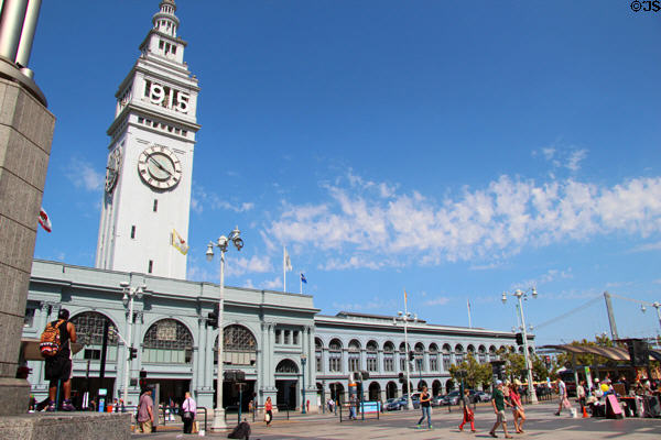 Ferry Building overview. San Francisco, CA.
