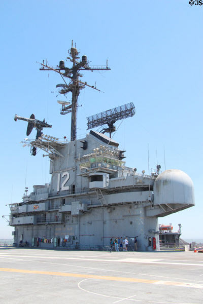 Electronics on bridge of USS Hornet CV-12. Alameda, CA.