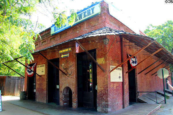 Bixel Brewery in the Alberding building (1856, reconstructed several times) at Columbia State Historic Park. Columbia, CA.