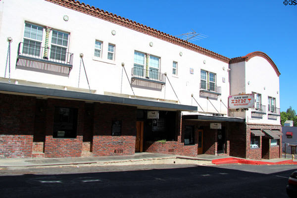 Black Bart Inn named for infamous criminal who was tried in the San Andreas court house. San Andreas, CA.