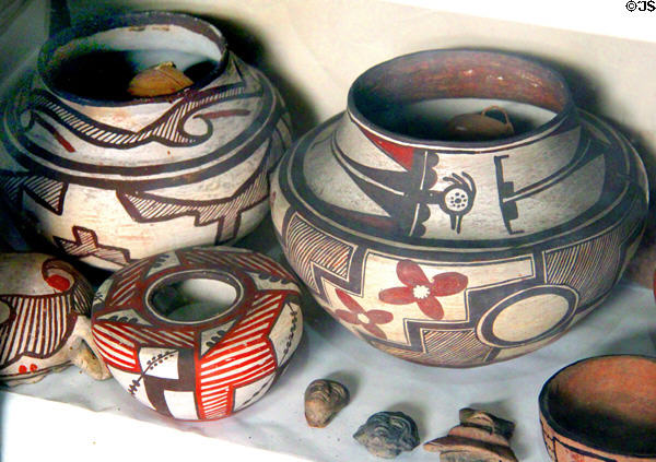 Native American ceramics at Pardee Home Museum. Oakland, CA.
