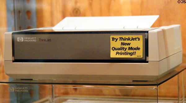 Hewlett-Packard Thinkjet Printer (1984) at Oakland Museum of California. Oakland, CA.