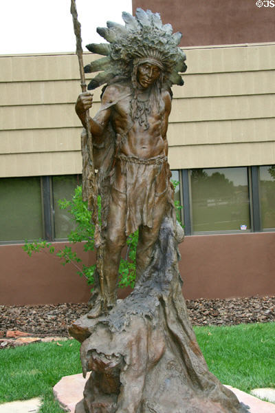 An Honored Life sculpture (2005) by John Coleman at Leanin' Tree Museum. Boulder, CO.