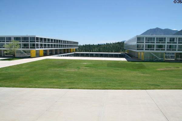 Sijan Hall in sections at USAF Academy. Colorado Springs, CO.