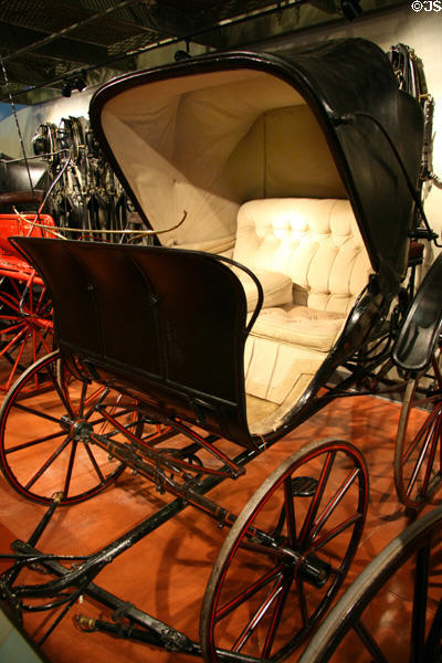 Ladies' Phaeton (1893) by Brewster & Co. designed to be self driven by women at El Pomar Carriage Museum. Colorado Springs, CO.