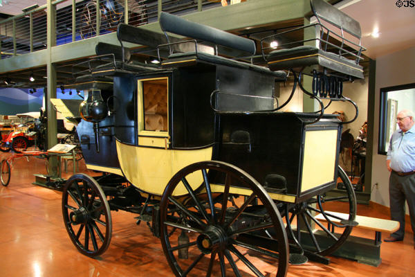Gentleman's Drag (1890) by Brewster & Co. carried 18 used for group outings like picnics at El Pomar Carriage Museum. Colorado Springs, CO.