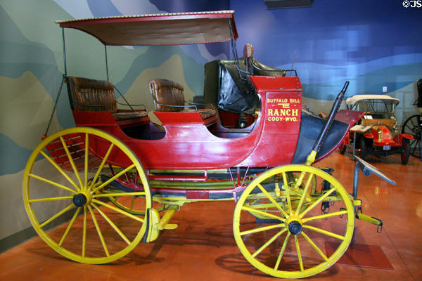 Yellowstone coach (c1895) by Abbot, Downing & Co., Concord, NH, at El Pomar Carriage Museum. Colorado Springs, CO.