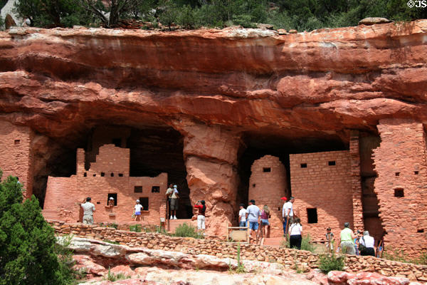 Manitou Cliff Dwellings created as a tourist attraction in early 20th century. Manitou Springs, CO.