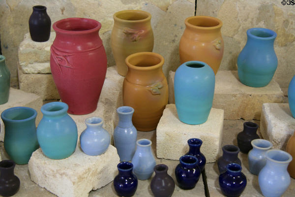 Range of colors used by Van Briggle Pottery. Colorado Springs, CO.
