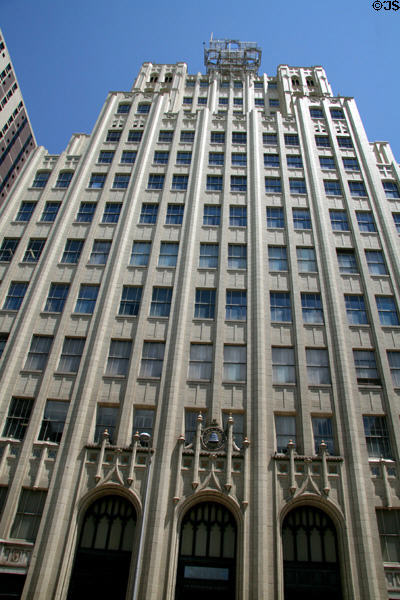 Bell System Telephone Building (1929) (931 14th St.). Denver, CO. Style: Art Deco & Gothic Revival. Architect: William N. Bowman. On National Register.