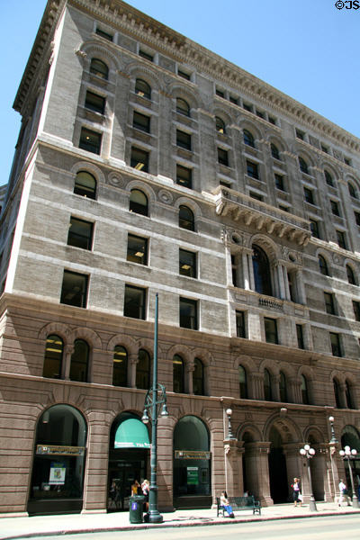 Equitable Building (1892) (9 floors) (730 17th St.). Denver, CO. Style: Italian Renaissance Revival. Architect: Andrews, Jacques & Rantoul. On National Register.