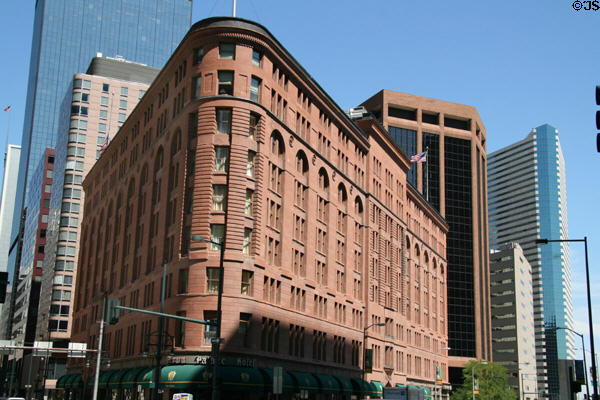 Brown Palace Hotel (1892) (9 floors) (321 17th Street at Broadway). Denver, CO. Architect: Frank Edbrooke. On National Register.