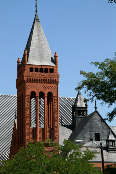 Central Presbyterian Church (1892) (1660 Sherman St.). Denver, CO. Style: Victorian Romanesque. Architect: Frank Edbrooke.