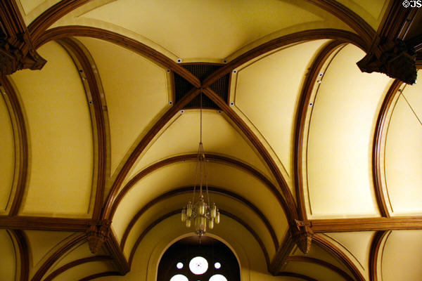Vaulted ceiling of Central Presbyterian Church. Denver, CO.