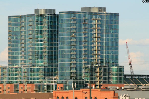 Glass House North & South (2007) (23 floors) (Bassett St.). Denver, CO. Architect: Preston Partnership, LLC.