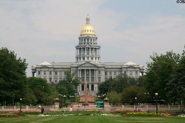 Colorado State Capitol (1886-1908). Denver, CO. Style: Corinthian. Architect: Elijah E. Myers & Frank E. Edbrooke.