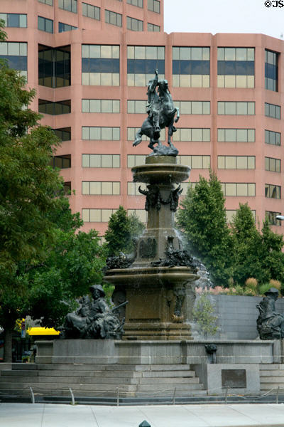 Pioneer Fountain (1911) by Frederick MacMonnies at Broadway & Colfax Avenues. Denver, CO.