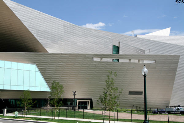 Titanium facets of Libeskind's Denver Art Museum. Denver, CO.