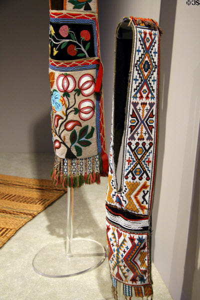 Ojibwa beaded bandolier bag (1880-90s) at Denver Art Museum. Denver, CO.