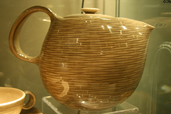 Raymor Contempora (1950-1) by Ben Seibel made by Steubenville Pottery, Ohio at Kirkland Museum. Denver, CO.