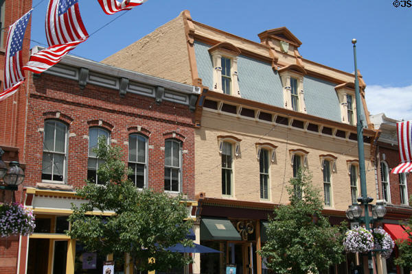 Heritage McKibben Building (c1885) & Lincoln Hall (1887) (1411-19 Larimer Square). Denver, CO.