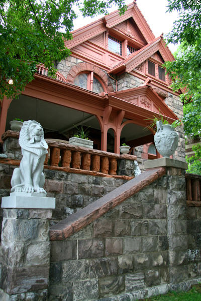 "Unsinkable" Molly Brown House Museum (1889) (1340 Pennsylvania St.) dedicated to heroine of Titanic sinking. Denver, CO. Architect: William Lang. On National Register.