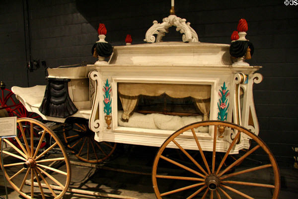 Horse-drawn hearse for children (1890) at Forney Museum. Denver, CO.