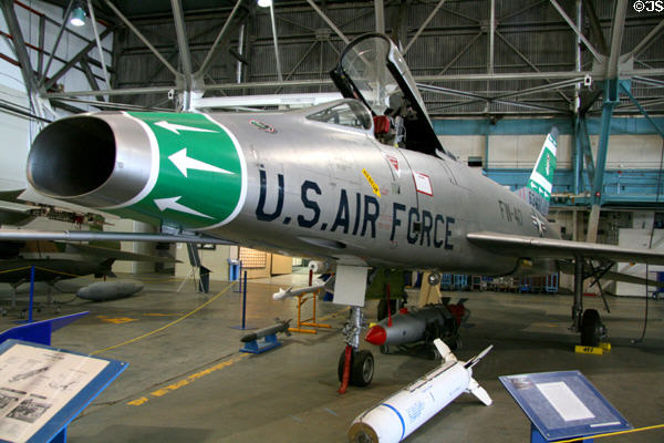 North American Aviation F-100D Super Sabre at Wings Over the Rockies Museum. Denver, CO.