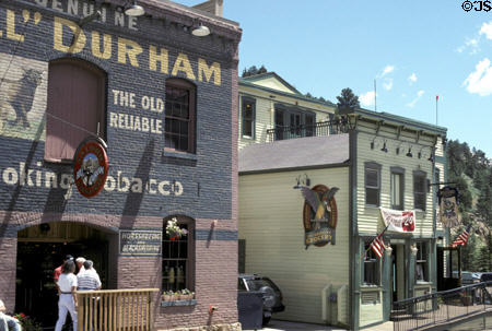 Durham ad preserved along with wild west atmosphere. Central City, CO.